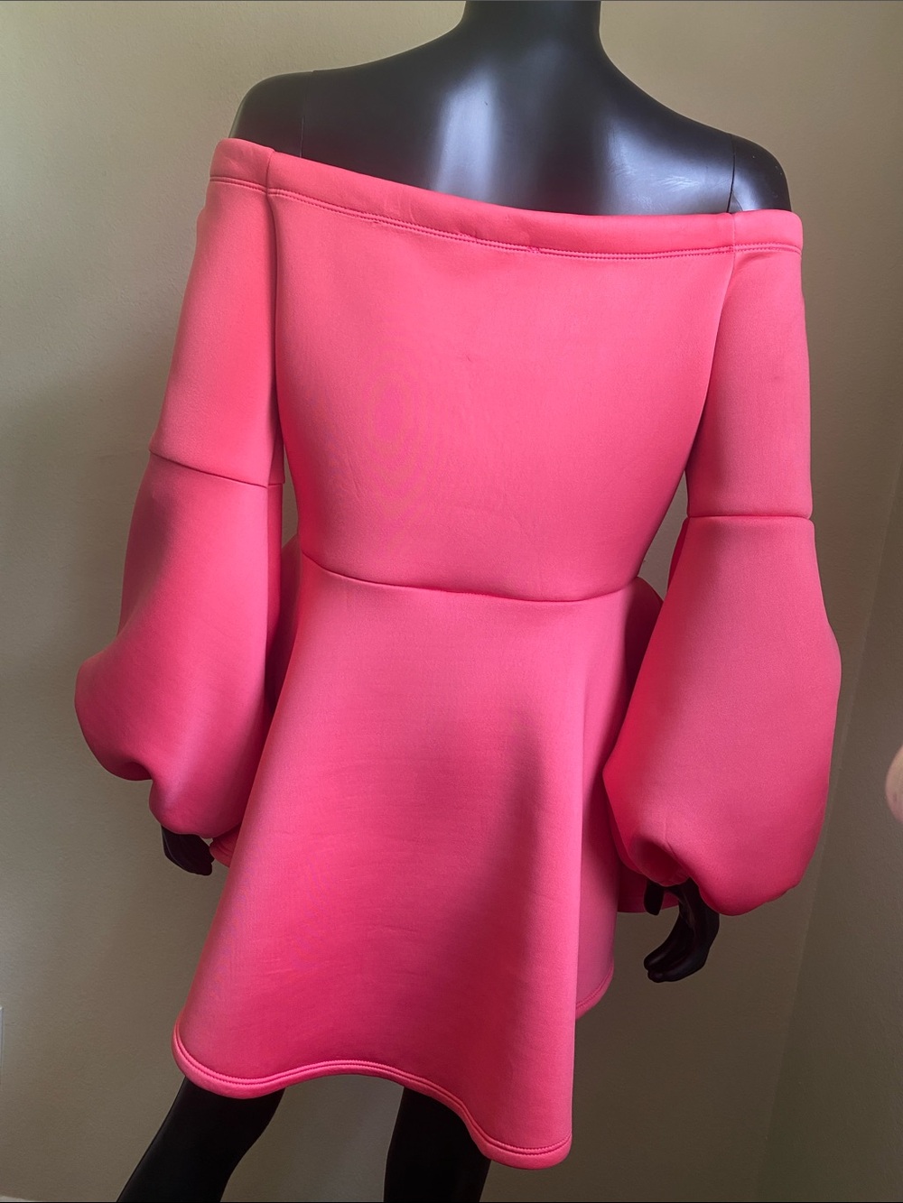 Fashion Nova Princess Barbiecore Pink Peplum Balloon-Sleeve Romper Dress ✨ NWTs - Picture 9 of 15